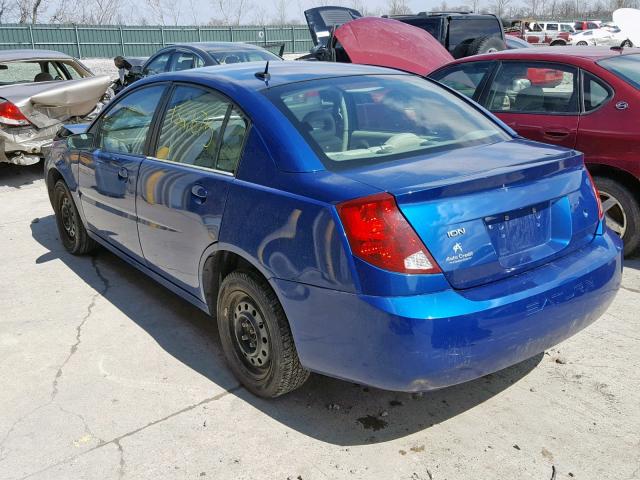 1G8AZ55F36Z112536 - 2006 SATURN ION LEVEL BLUE photo 3