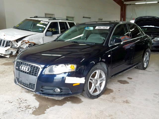 WAUAF78E98A084687 - 2008 AUDI A4 2.0T BLUE photo 2