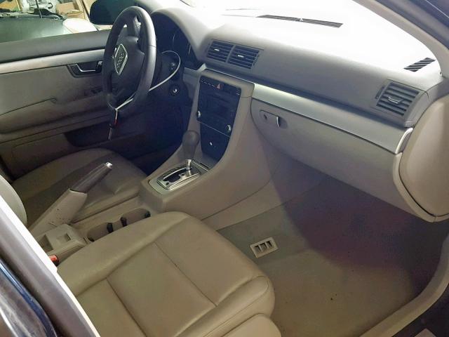 WAUAF78E98A084687 - 2008 AUDI A4 2.0T BLUE photo 9
