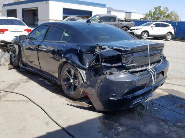 2C3CDXHGXFH824561 - 2015 DODGE CHARGER SX BLACK photo 3