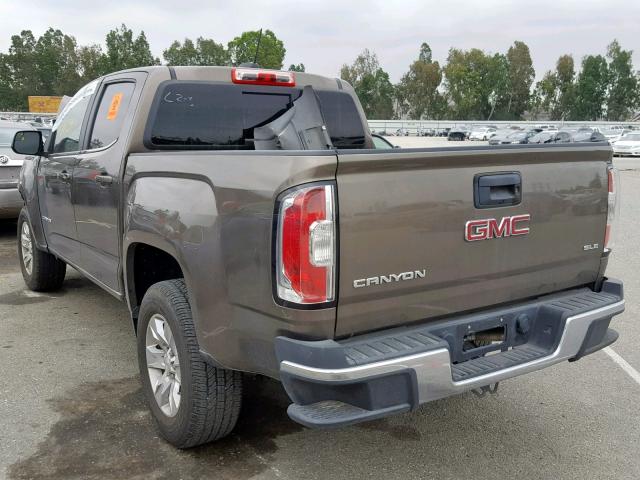 1GTG5CE31G1289933 - 2016 GMC CANYON SLE BROWN photo 3