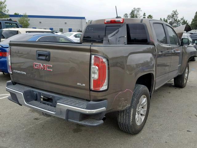 1GTG5CE31G1289933 - 2016 GMC CANYON SLE BROWN photo 4