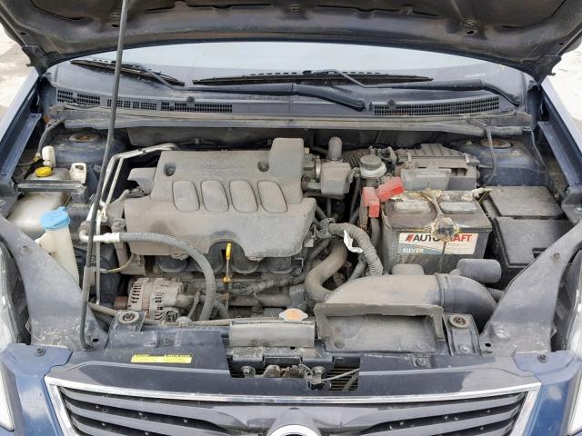 3N1AB6AP0CL754927 - 2012 NISSAN SENTRA 2.0 BLUE photo 7