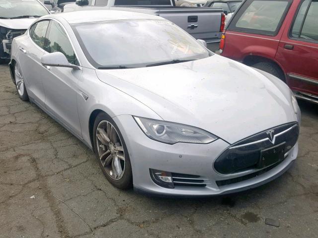 5YJSA1H10EFP58180 - 2014 TESLA MODEL S SILVER photo 1