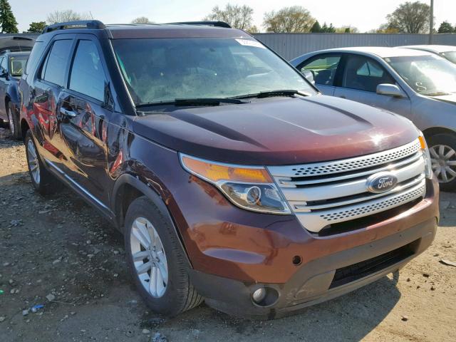 1FMHK8D84CGA24241 - 2012 FORD EXPLORER X BURGUNDY photo 1