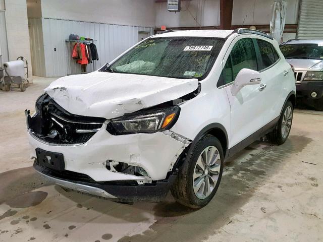 KL4CJASB1KB702392 - 2019 BUICK ENCORE PRE WHITE photo 2