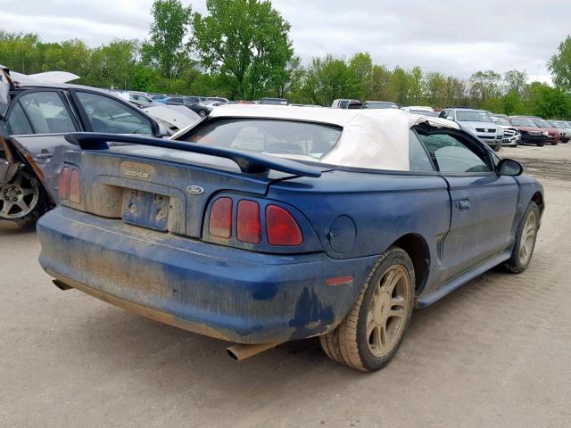 1FAFP45X4WF219557 - 1998 FORD MUSTANG GT BLUE photo 4