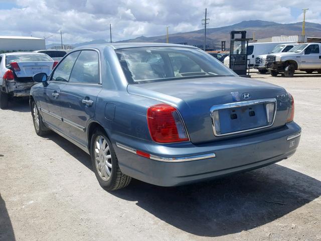 KMHFU45E75A387167 - 2005 HYUNDAI XG 350 BLUE photo 3