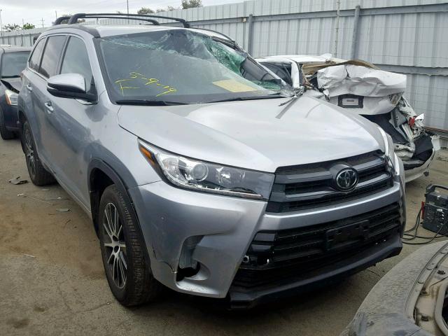 5TDJZRFH5HS459657 - 2017 TOYOTA HIGHLANDER GRAY photo 1