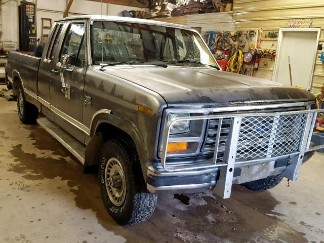 1FTEX14N9GKA53145 - 1986 FORD F150 GRAY photo 1