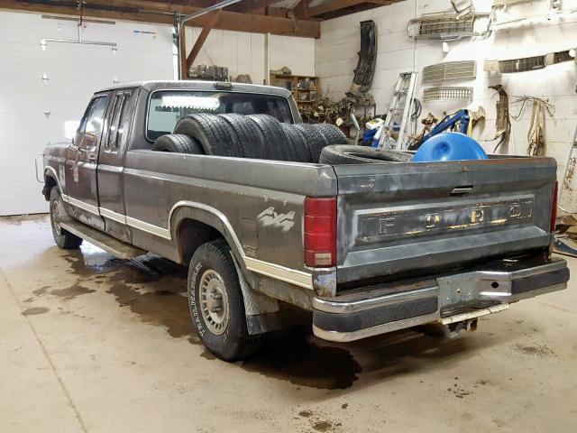 1FTEX14N9GKA53145 - 1986 FORD F150 GRAY photo 3