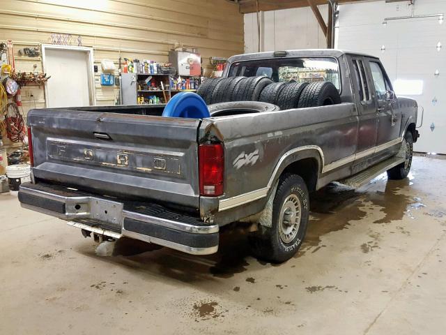 1FTEX14N9GKA53145 - 1986 FORD F150 GRAY photo 4