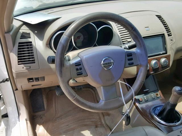 1N4BL11D26C183051 - 2006 NISSAN ALTIMA SE WHITE photo 9