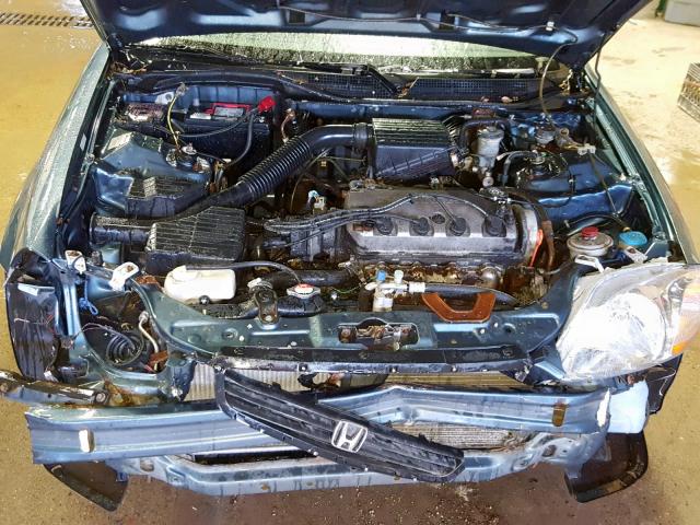 1HGEJ6525WL023721 - 1998 HONDA CIVIC DX BLUE photo 7