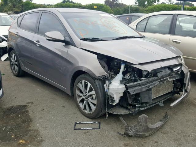 KMHCU5AE0HU365688 - 2017 HYUNDAI ACCENT SPO GRAY photo 1