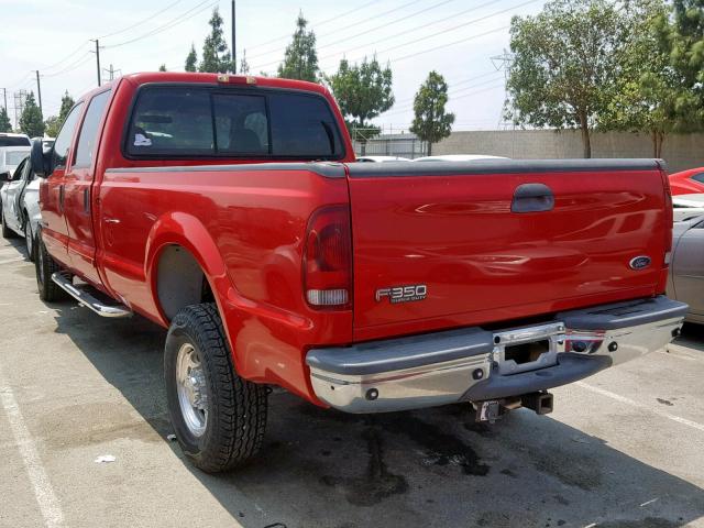 1FTSW31F12ED46916 - 2002 FORD F350 SRW S RED photo 3