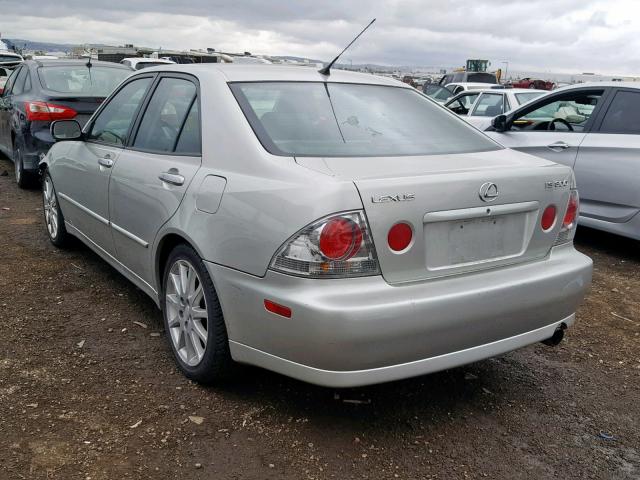 JTHBD192330077018 - 2003 LEXUS IS 300 SILVER photo 3