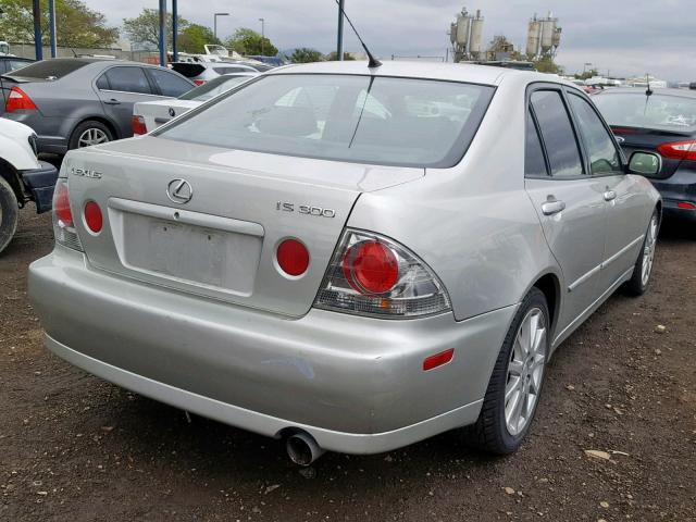 JTHBD192330077018 - 2003 LEXUS IS 300 SILVER photo 4