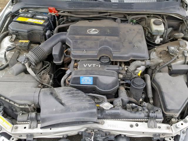 JTHBD192330077018 - 2003 LEXUS IS 300 SILVER photo 7