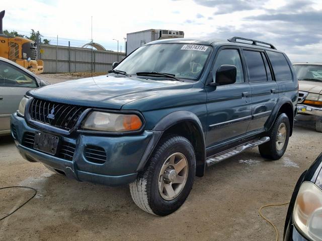 JA4LS21H53J042535 - 2003 MITSUBISHI MONTERO SP GREEN photo 2