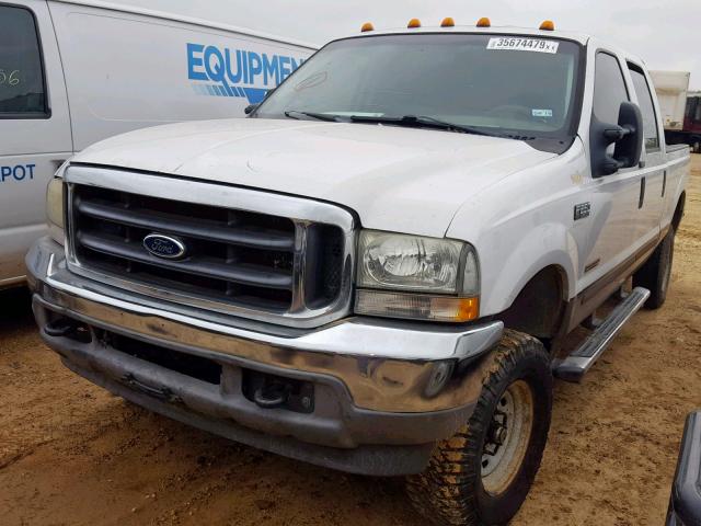 1FTNW20P84EA01824 - 2004 FORD F250 SUPER WHITE photo 2