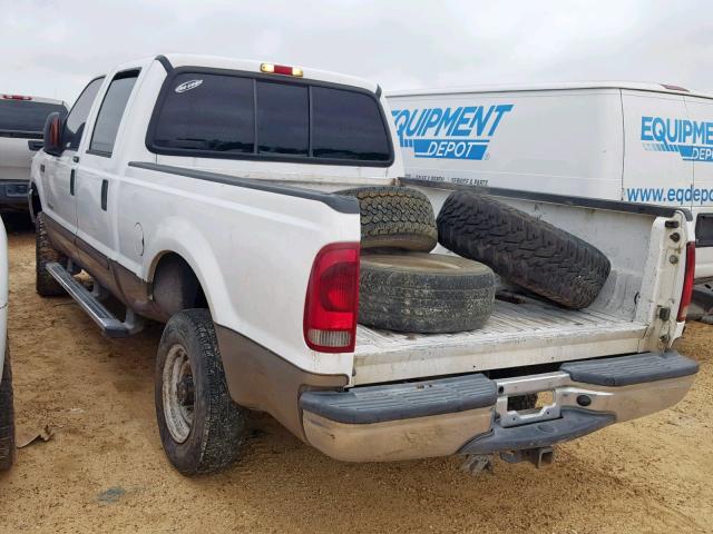 1FTNW20P84EA01824 - 2004 FORD F250 SUPER WHITE photo 3