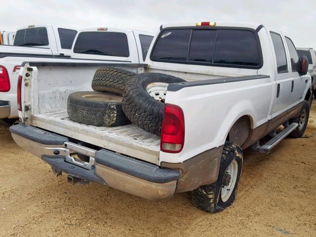 1FTNW20P84EA01824 - 2004 FORD F250 SUPER WHITE photo 4