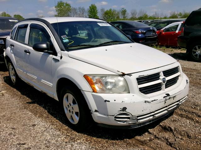 1B3HB28B57D566769 - 2007 DODGE CALIBER WHITE photo 1