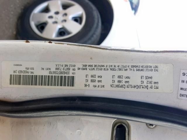 1B3HB28B57D566769 - 2007 DODGE CALIBER WHITE photo 10