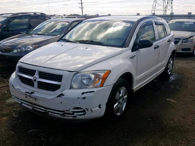 1B3HB28B57D566769 - 2007 DODGE CALIBER WHITE photo 2