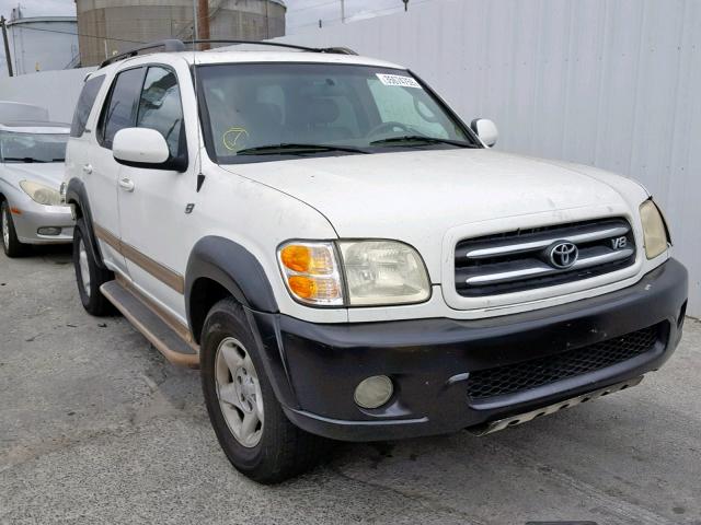 5TDZT38A03S165223 - 2003 TOYOTA SEQUOIA LI WHITE photo 1