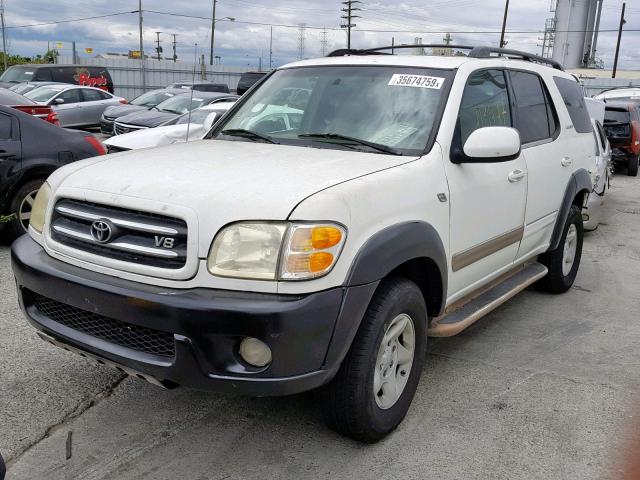 5TDZT38A03S165223 - 2003 TOYOTA SEQUOIA LI WHITE photo 2