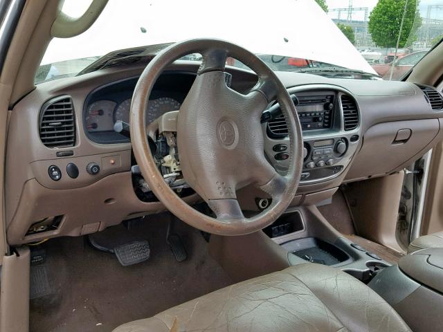 5TDZT38A03S165223 - 2003 TOYOTA SEQUOIA LI WHITE photo 9