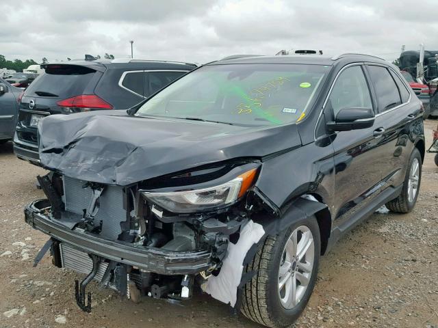 2FMPK3J98KBC03500 - 2019 FORD EDGE SEL BLACK photo 2