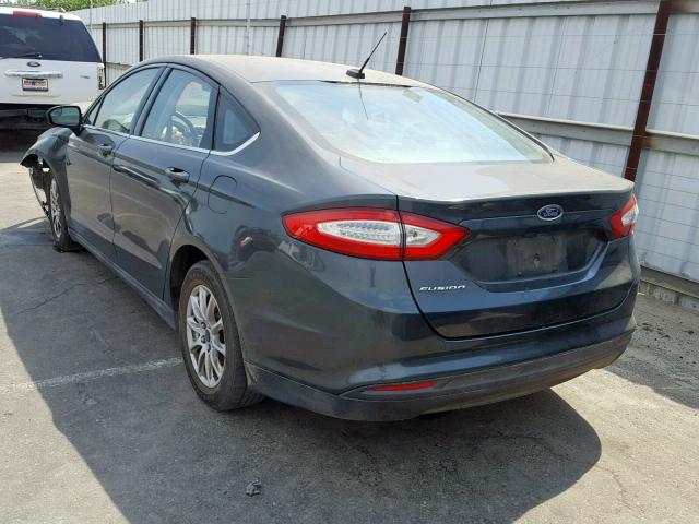 3FA6P0G78FR118658 - 2015 FORD FUSION S CHARCOAL photo 3