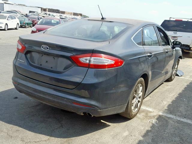 3FA6P0G78FR118658 - 2015 FORD FUSION S CHARCOAL photo 4