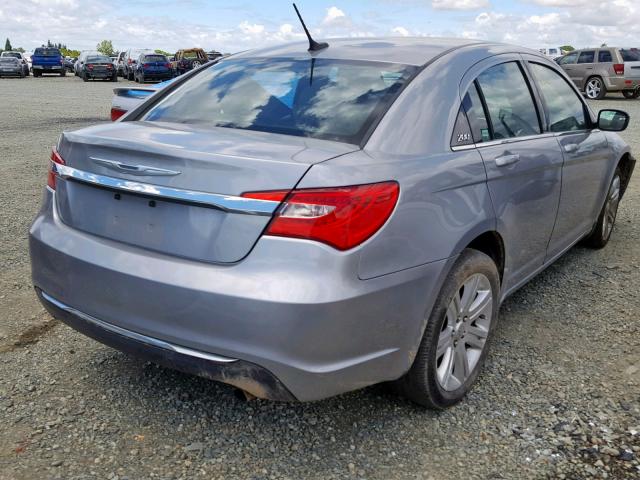 1C3CCBABXDN647809 - 2013 CHRYSLER 200 LX SILVER photo 4