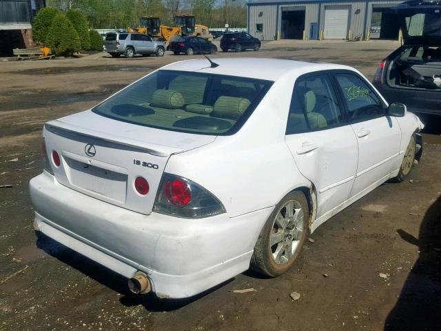 JTHBD192120051869 - 2002 LEXUS IS 300 WHITE photo 4