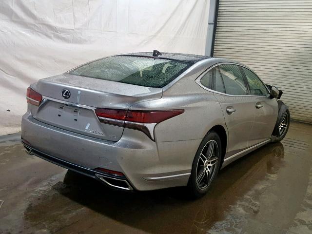 JTHC5LFF6J5000213 - 2018 LEXUS LS 500 SILVER photo 4