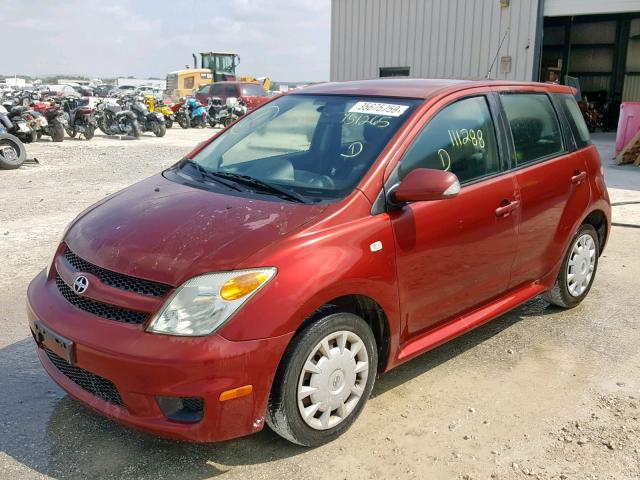 JTKKT624460151265 - 2006 TOYOTA SCION XA BURGUNDY photo 2