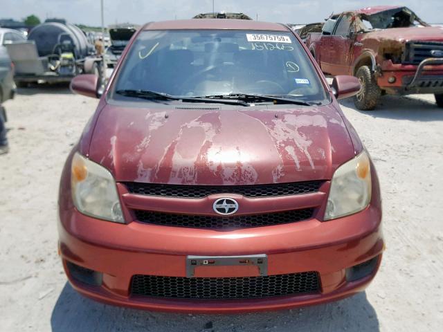 JTKKT624460151265 - 2006 TOYOTA SCION XA BURGUNDY photo 9