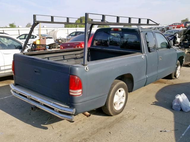 1B7GL23X6VS284739 - 1997 DODGE DAKOTA GREEN photo 4