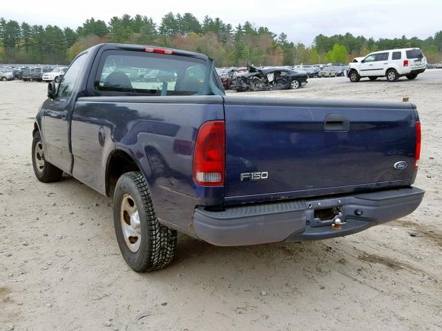 1FTRF17282NA35572 - 2002 FORD F150 BLUE photo 3