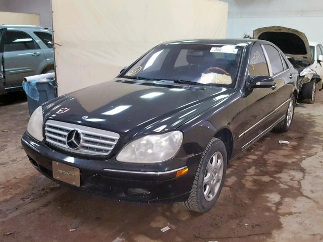 WDBNG70JX2A244866 - 2002 MERCEDES-BENZ S 430 BLACK photo 2