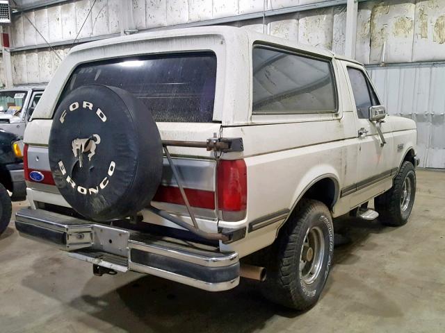 1FMEU15N1KLB31679 - 1989 FORD BRONCO U10 WHITE photo 4