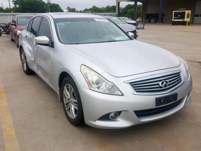 JN1CV6AR0AM255131 - 2010 INFINITI G37 SILVER photo 1