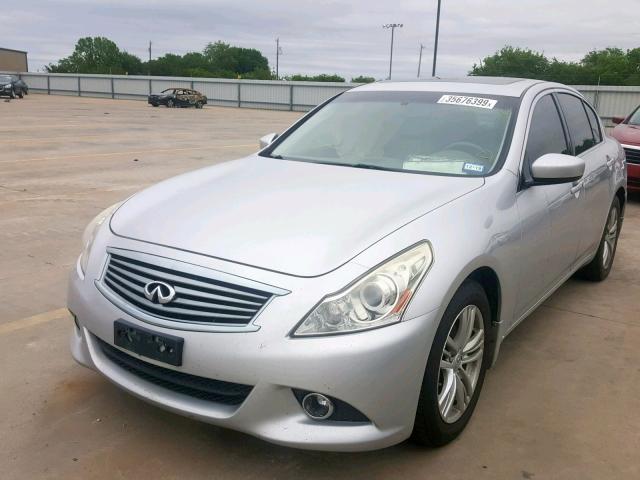 JN1CV6AR0AM255131 - 2010 INFINITI G37 SILVER photo 2