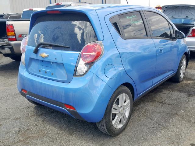 KL8CA6S98EC593274 - 2014 CHEVROLET SPARK LS BLUE photo 4