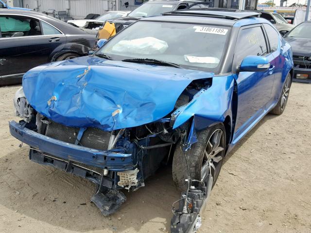 JTKJF5C78E3088111 - 2014 TOYOTA SCION TC 蓝色 照片 2