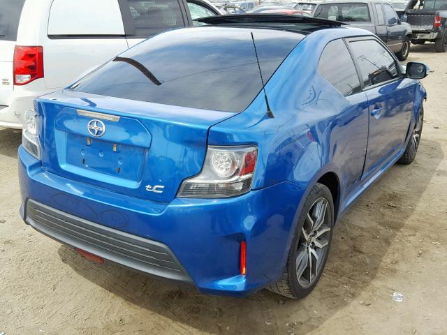 JTKJF5C78E3088111 - 2014 TOYOTA SCION TC 蓝色 照片 4